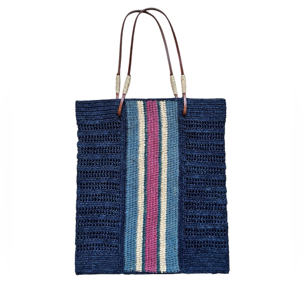 Brand New Sezane Raffia Francisco Bag